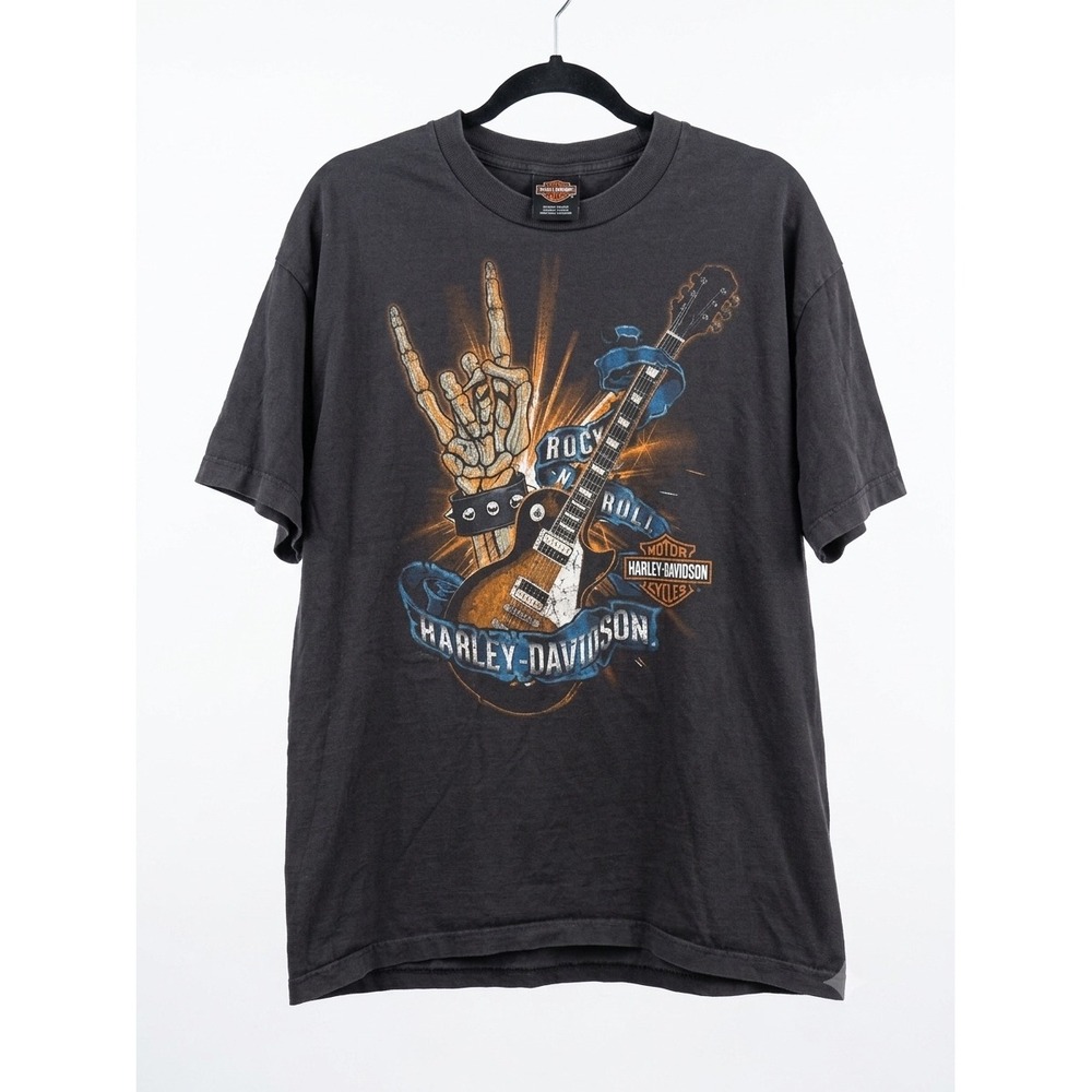 Harley-Davidson Midland Odessa Texas Legacy Rock N Roll T-Shirt Mens XL Black